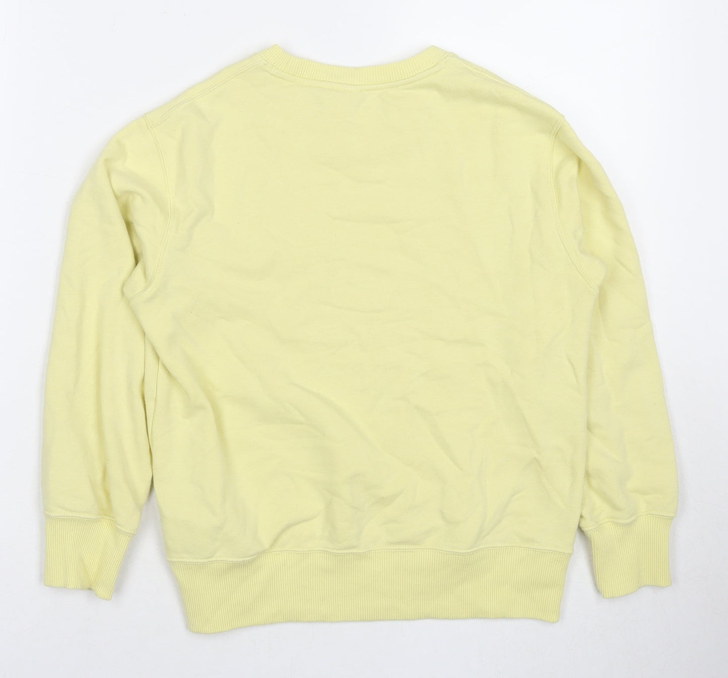 Uniqlo Boys Yellow Cotton Pullover Sweatshirt Size 9-10 Years Pullover - Taco Day