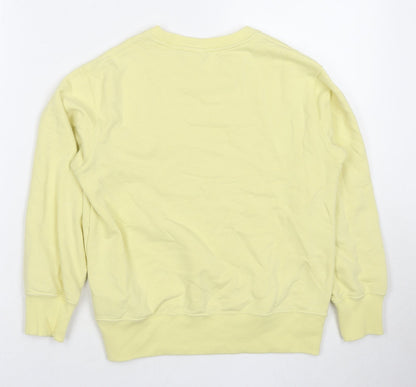 Uniqlo Boys Yellow Cotton Pullover Sweatshirt Size 9-10 Years Pullover - Taco Day