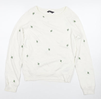 Womens UK Size 6 Marks and Spencer White Pullover Sweatshirt