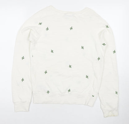 Womens UK Size 6 Marks and Spencer White Pullover Sweatshirt