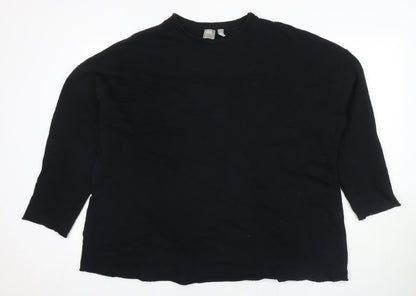 Womens UK Size 10 ASOS Black Pullover Sweatshirt