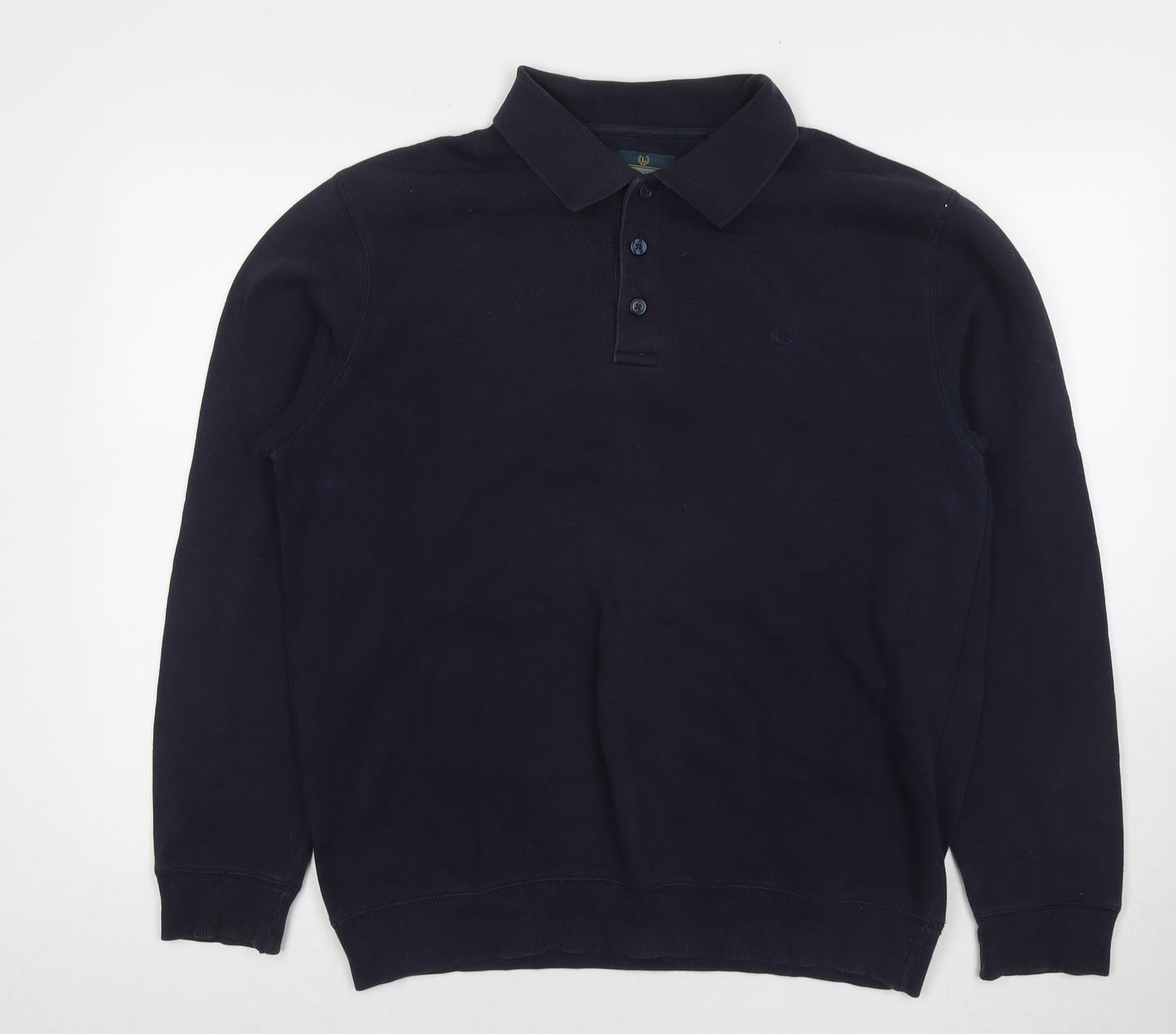 Mens UK Size M Lincoln Blue Pullover Sweatshirt