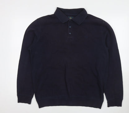 Mens UK Size M Lincoln Blue Pullover Sweatshirt