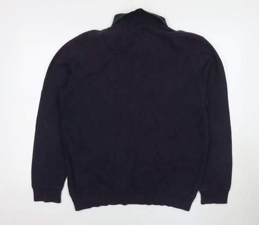 Mens UK Size M Lincoln Blue Pullover Sweatshirt