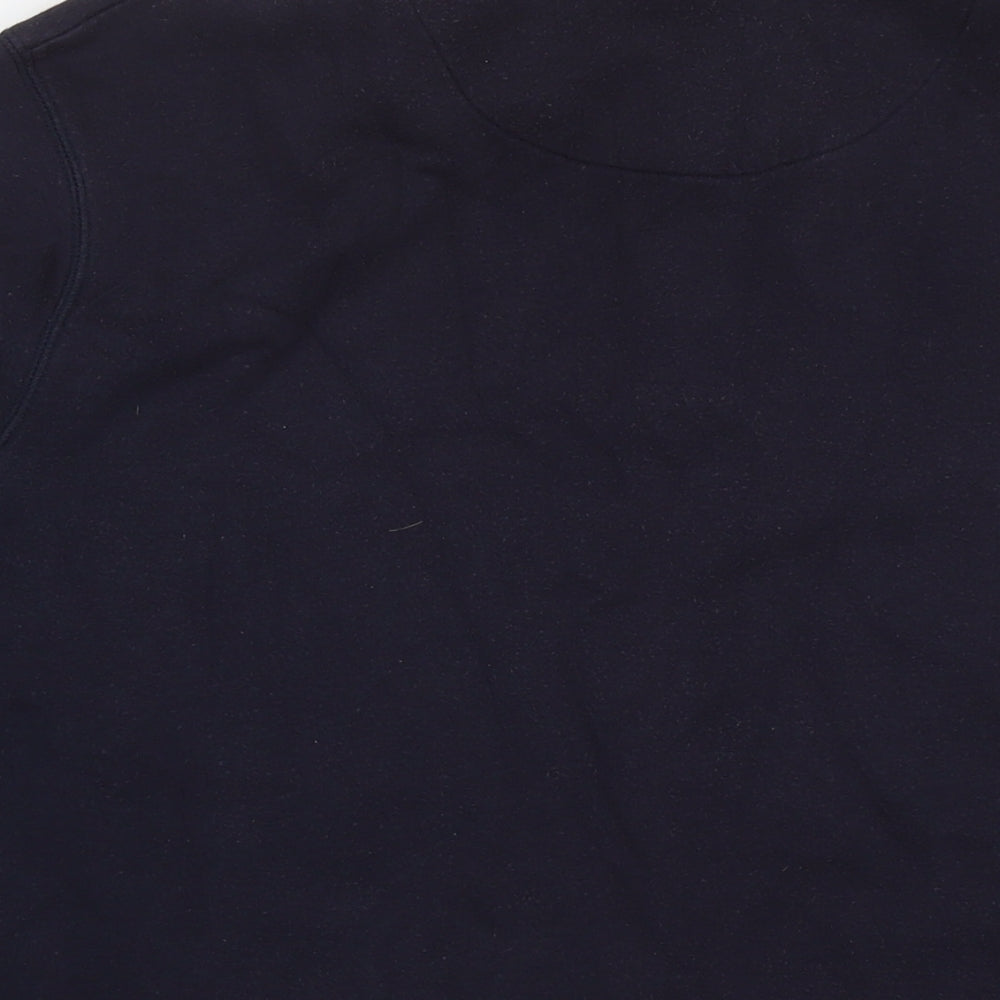 Mens UK Size M Lincoln Blue Pullover Sweatshirt