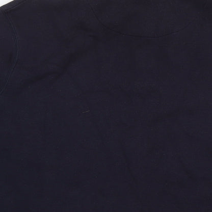 Mens UK Size M Lincoln Blue Pullover Sweatshirt