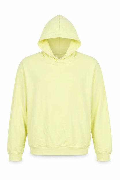 Indicore Mens Yellow Cotton Pullover Sweatshirt Size L