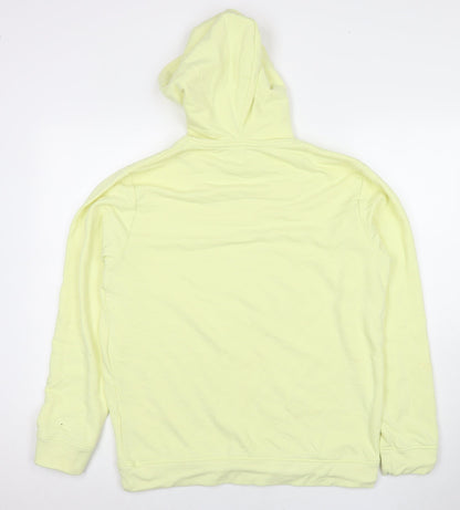 Indicore Mens Yellow Cotton Pullover Sweatshirt Size L