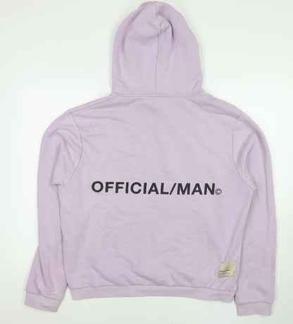 Mens UK Size 2XL Boohoo Purple Pullover Hoodie