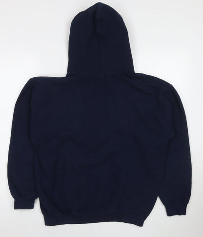 Gotkeys Mens Blue Cotton Pullover Hoodie Size M - Cannon