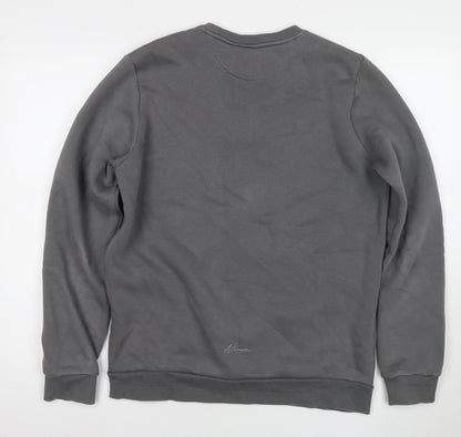 Mens UK Size M Nimes Grey Pullover Sweatshirt