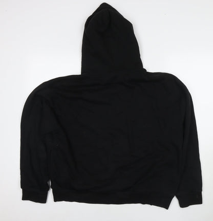 Mens UK Size M Bershka Black Pullover Hoodie