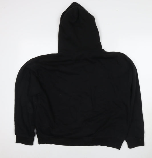 Mens UK Size M Bershka Black Pullover Hoodie