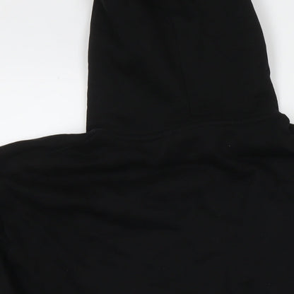 Mens UK Size M Bershka Black Pullover Hoodie