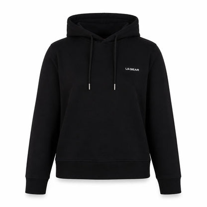 LA Gear Womens Black Cotton Pullover Sweatshirt Size 10 Pullover - Logo