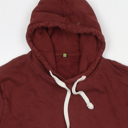 Teemill Mens Brown Cotton Pullover Sweatshirt Size S - Pockets
