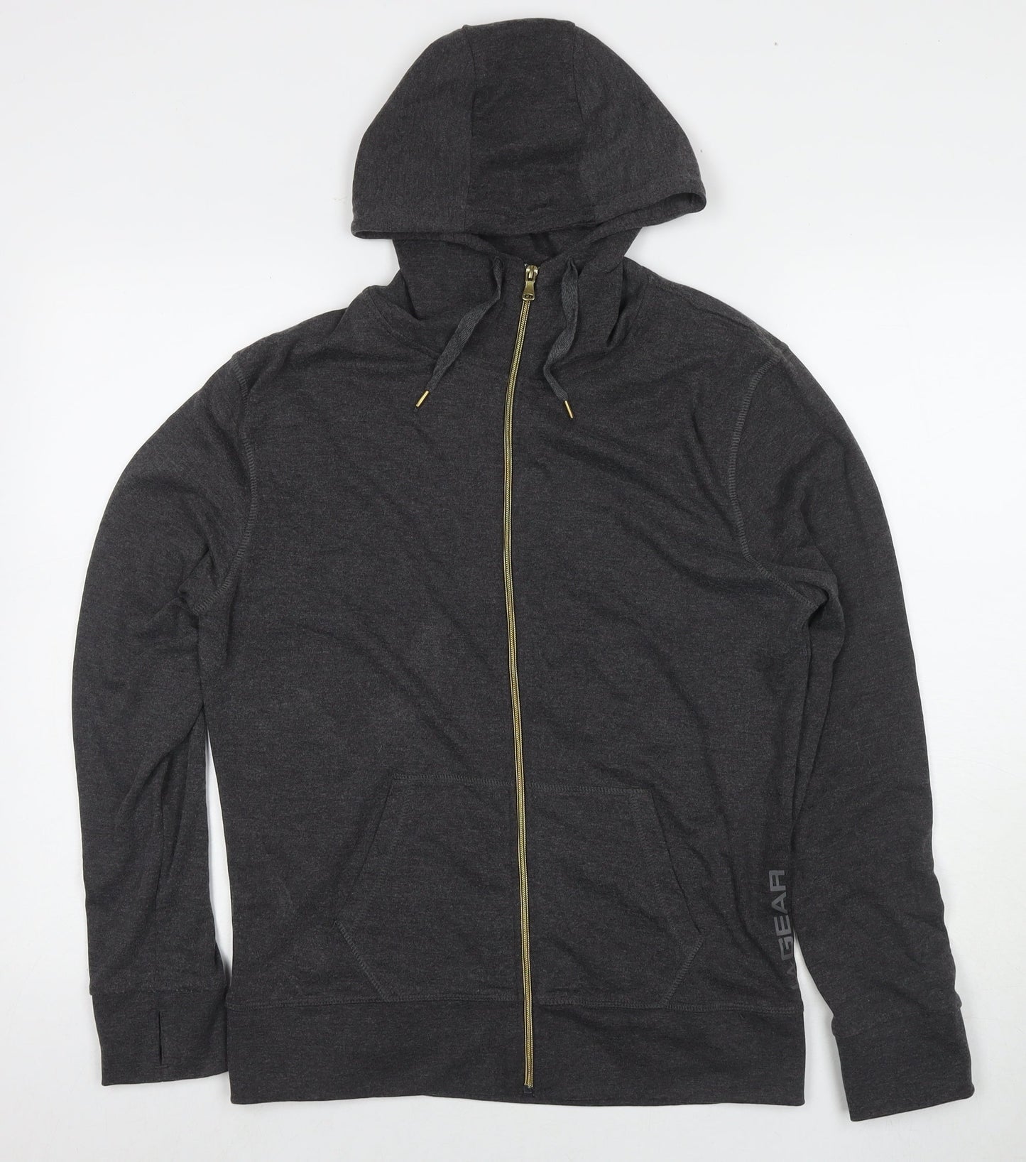 Womens UK Size 16 LA Gear Grey Full Zip Hoodie
