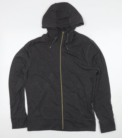 Womens UK Size 16 LA Gear Grey Full Zip Hoodie