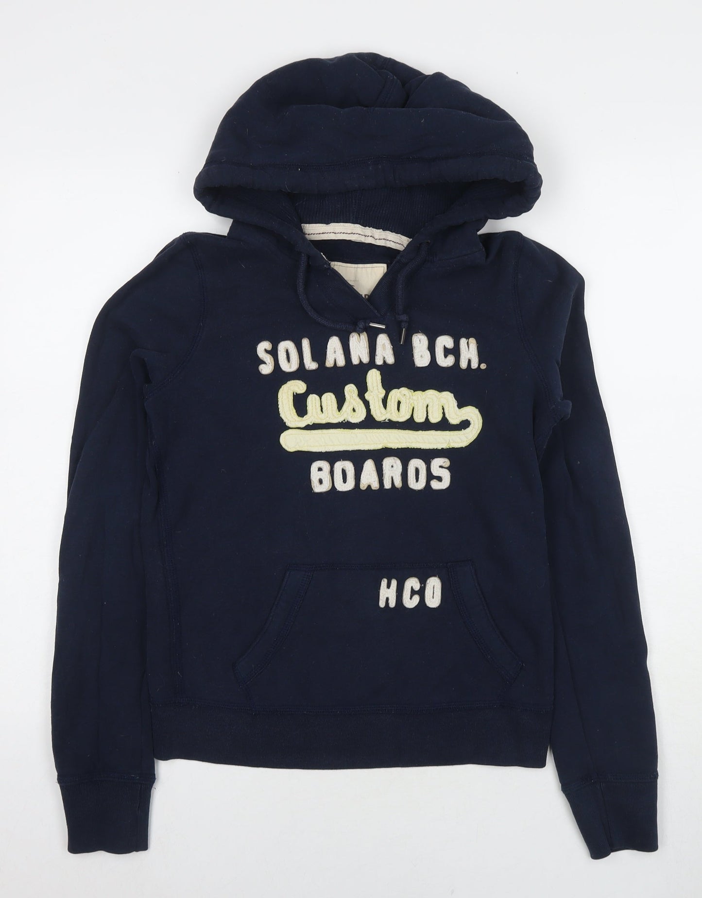 Hollister Womens Blue Cotton Pullover Hoodie Size M Pullover