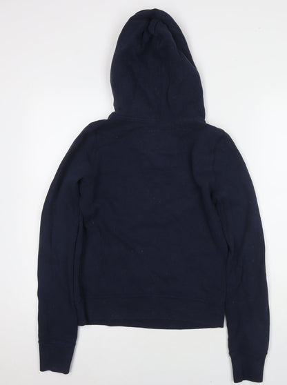 Hollister Womens Blue Cotton Pullover Hoodie Size M Pullover