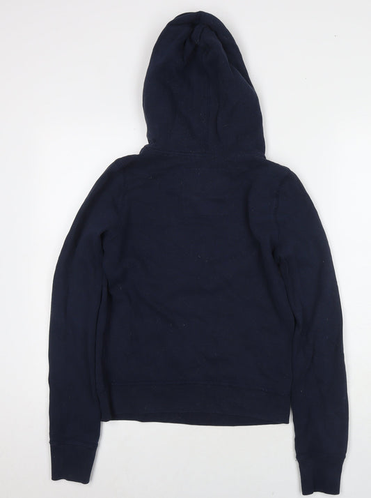 Hollister Womens Blue Cotton Pullover Hoodie Size M Pullover