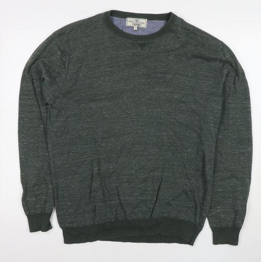 Mens UK Size XL NEXT Green Pullover Sweatshirt