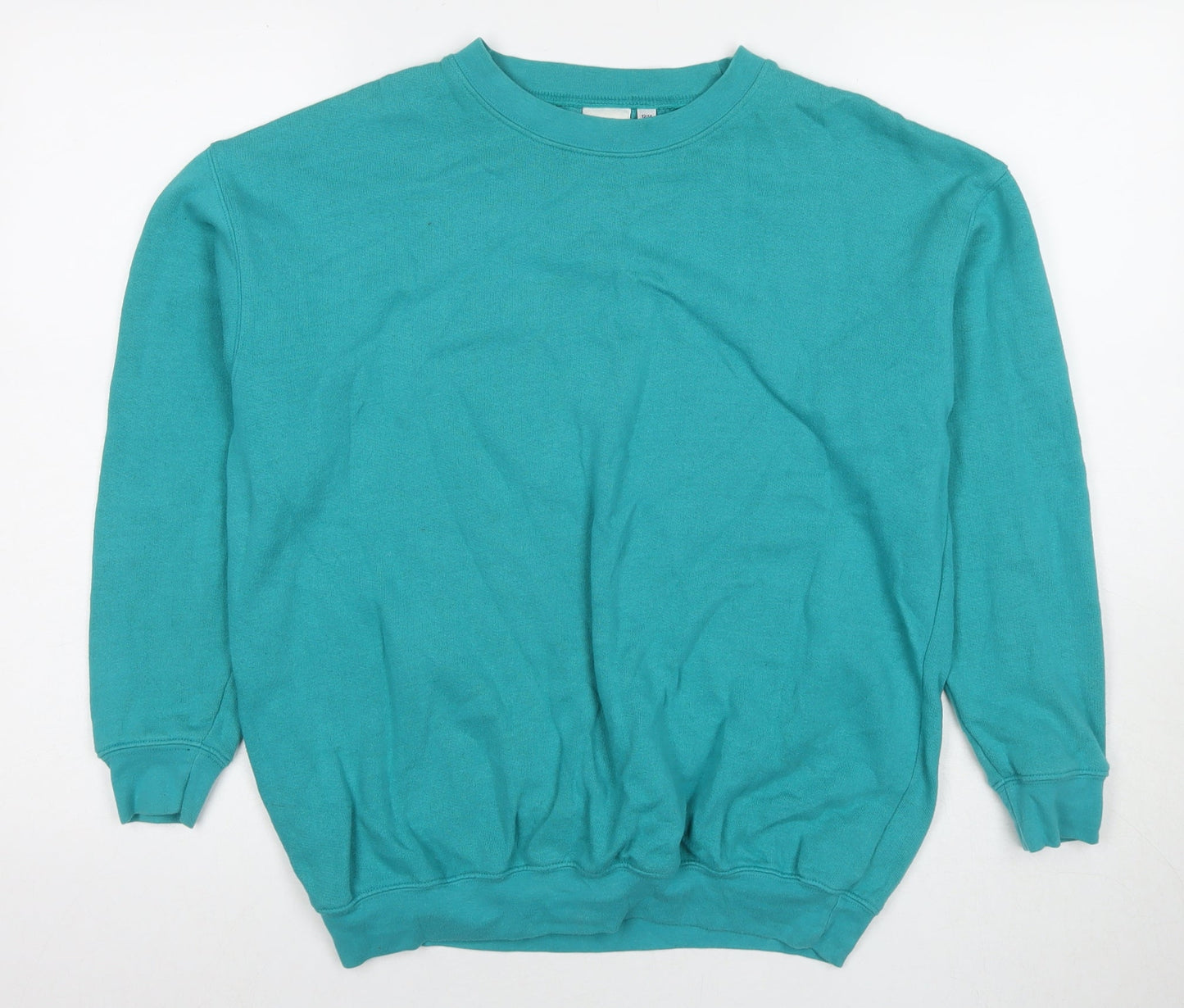 Damart Womens Blue Cotton Pullover Sweatshirt Size 12 Pullover - Size 12-14