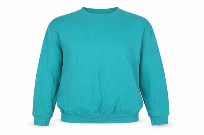 Damart Womens Blue Cotton Pullover Sweatshirt Size 12 Pullover - Size 12-14