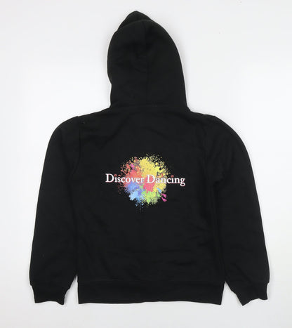 Uneek Womens Black Cotton Full Zip Hoodie Size S Zip - Discover Dancing
