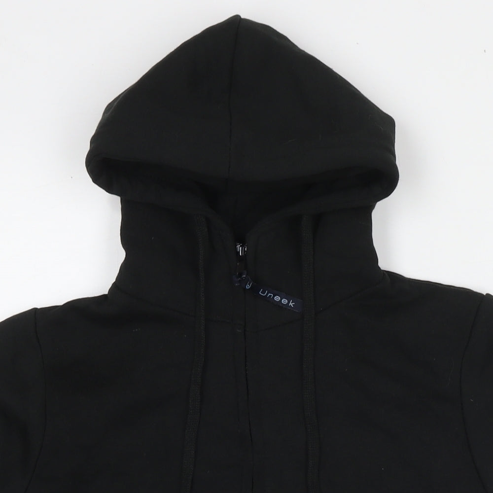 Uneek Womens Black Cotton Full Zip Hoodie Size S Zip - Discover Dancing