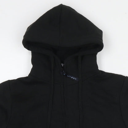 Uneek Womens Black Cotton Full Zip Hoodie Size S Zip - Discover Dancing