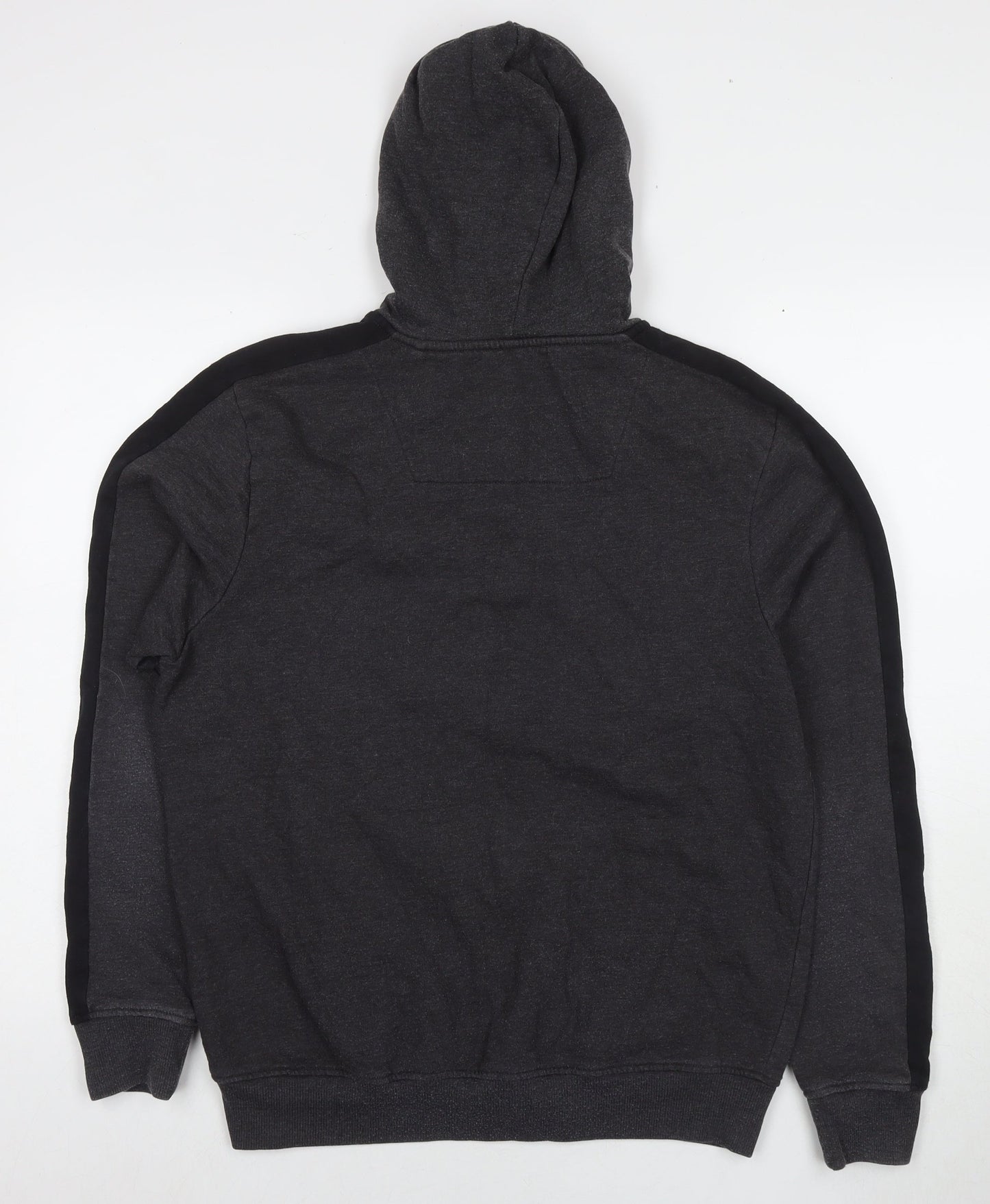 Threadcare Mens Grey Cotton Full Zip Hoodie Size L