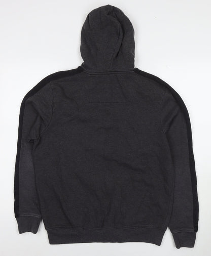 Threadcare Mens Grey Cotton Full Zip Hoodie Size L