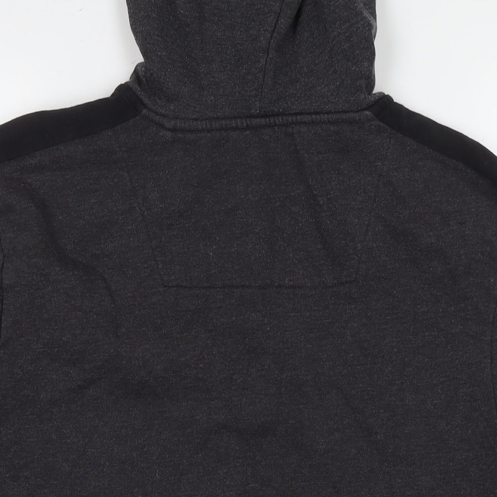 Threadcare Mens Grey Cotton Full Zip Hoodie Size L