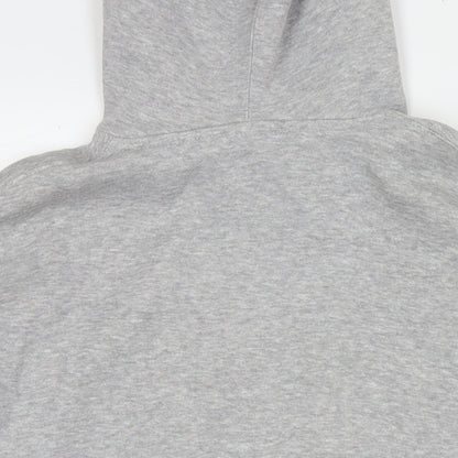 Scotland Womens Grey Polyester Pullover Hoodie Size L Pullover - Logo
