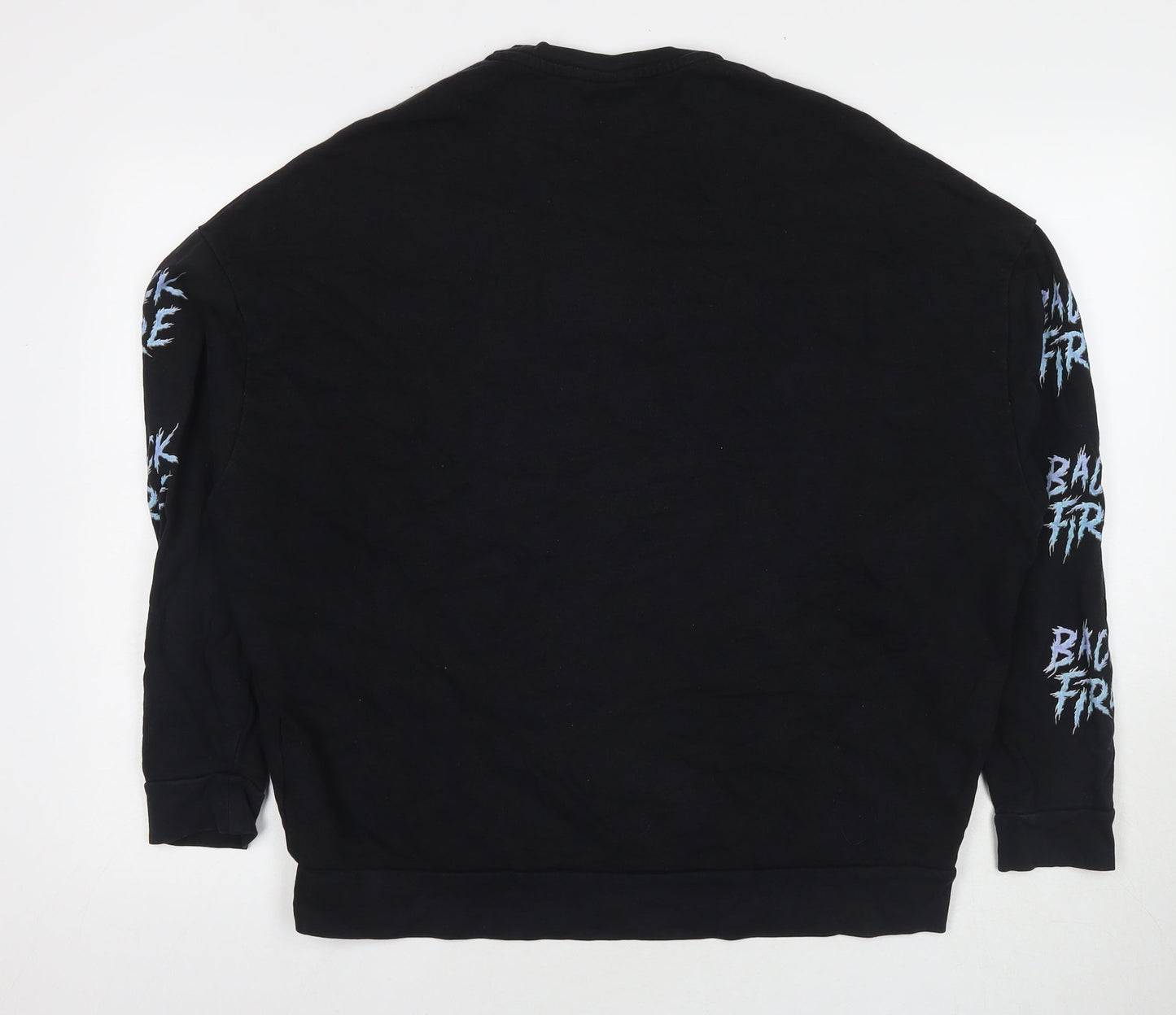 Mens UK Size S ASOS Black Pullover Sweatshirt