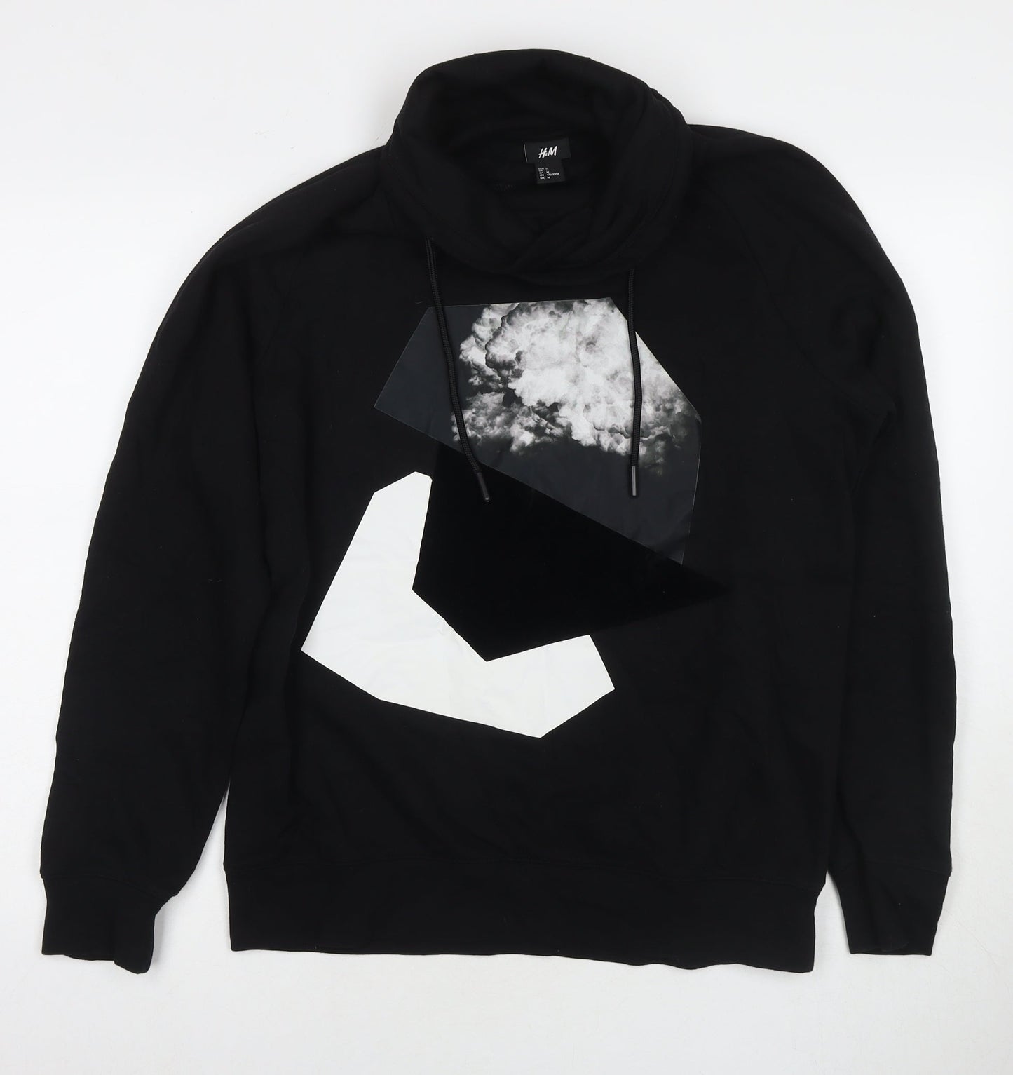 Mens UK Size M Divided by H&M Black Pullover Sweatshirt