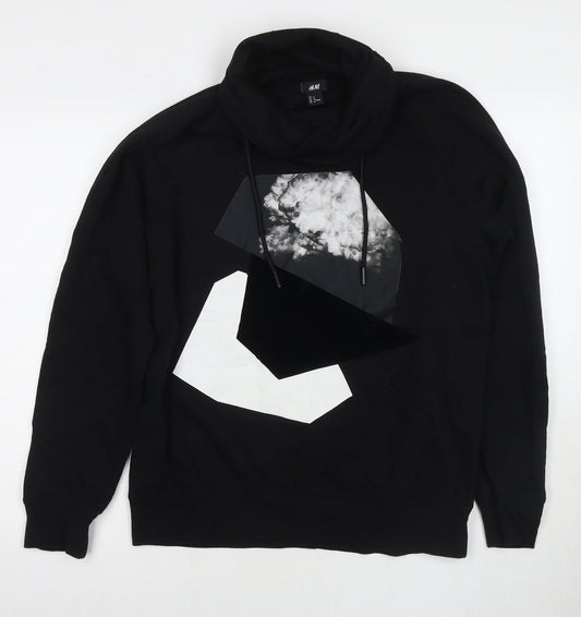 Mens UK Size M Divided by H&M Black Pullover Sweatshirt