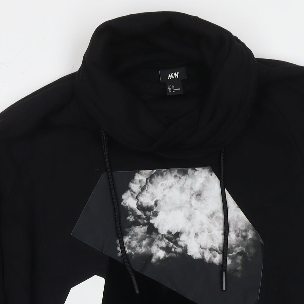 Mens UK Size M Divided by H&M Black Pullover Sweatshirt