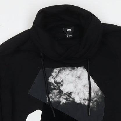 Mens UK Size M Divided by H&M Black Pullover Sweatshirt
