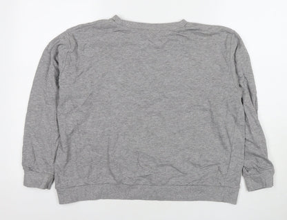 Womens UK Size 16 ASOS Grey Pullover Sweatshirt