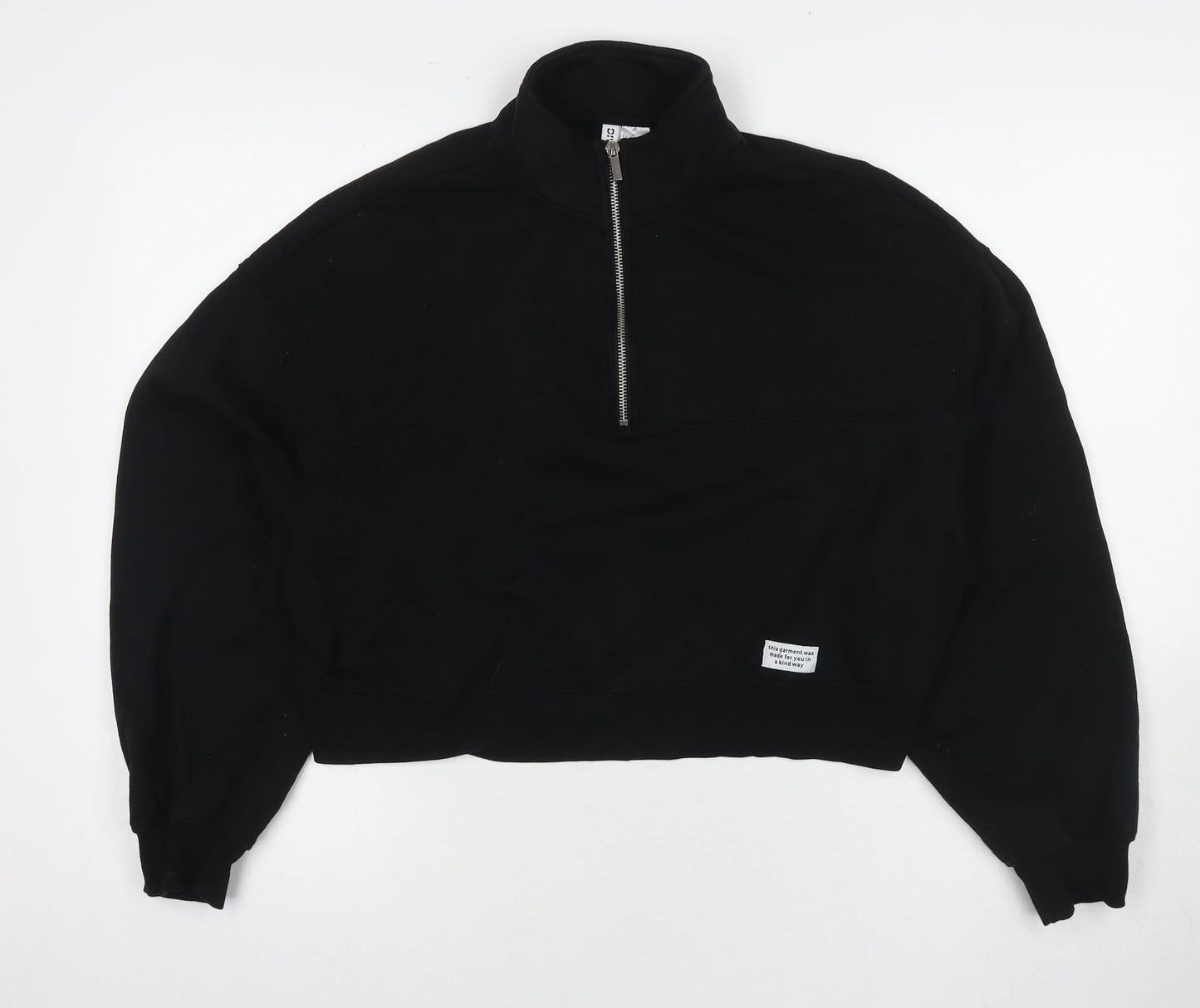 Womens UK Size L Divided by H&M Black Pullover Sweatshirt