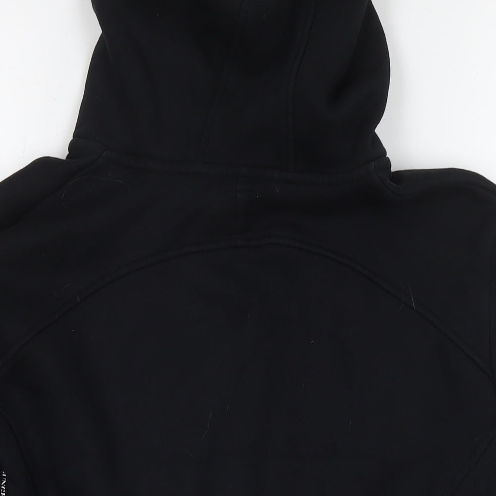 Lounge Womens Black Cotton Full Zip Sweatshirt Size S Zip