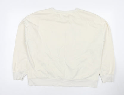 Womens UK Size 14 Disney Ivory Pullover Sweatshirt