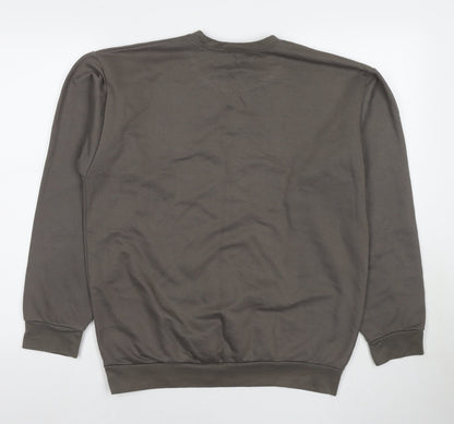 PRETTYLITTLETHING Womens Beige Cotton Pullover Sweatshirt Size S Pullover