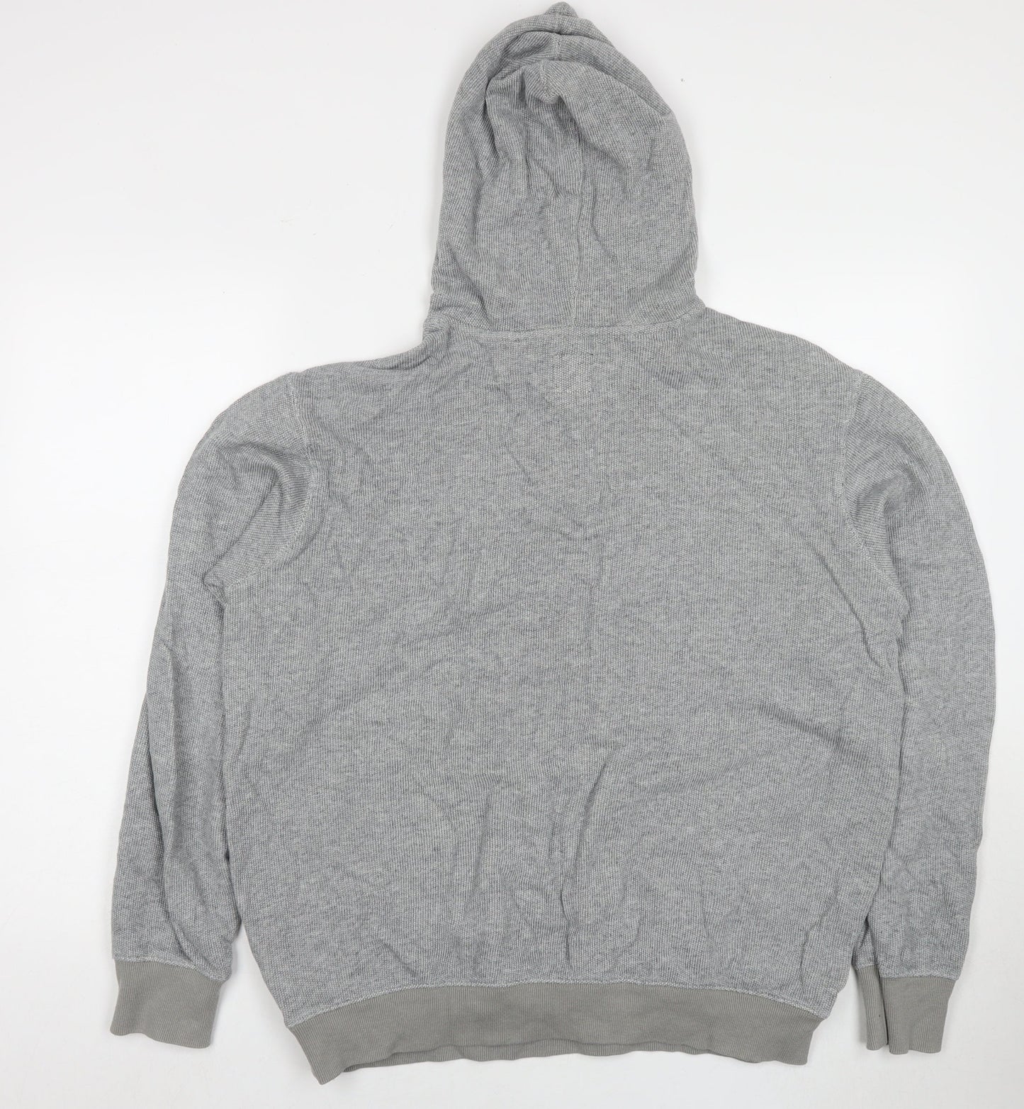 Raca Mens Grey Cotton Pullover Hoodie Size L