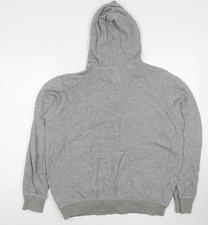 Raca Mens Grey Cotton Pullover Hoodie Size L