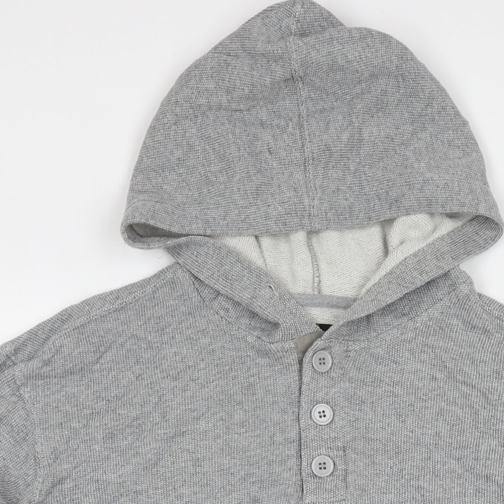 Raca Mens Grey Cotton Pullover Hoodie Size L