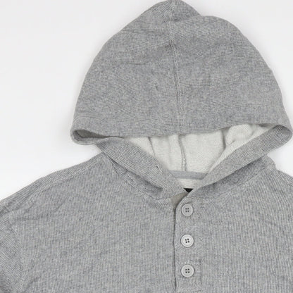 Raca Mens Grey Cotton Pullover Hoodie Size L