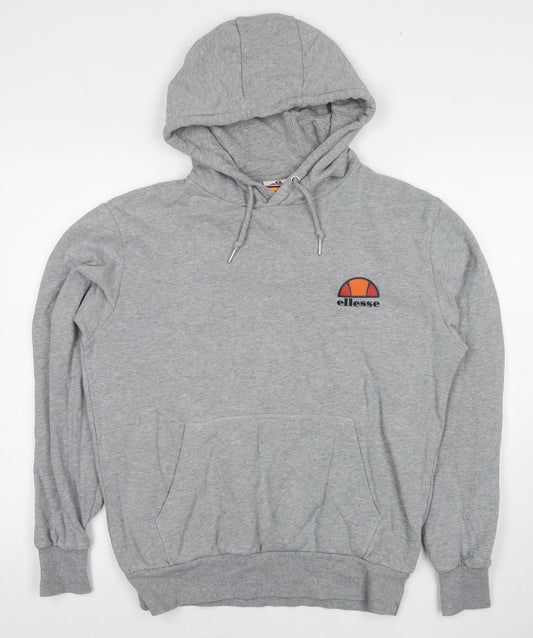 Mens UK Size M ellesse Grey Pullover Hoodie